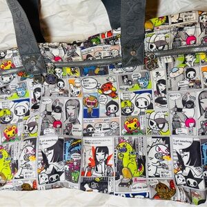 Colorful Comic Print Tote Bag